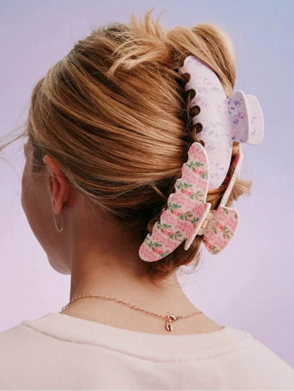 LoveShackFancy x Target Goody Hibiscus Happy Thoughts Large Claw Hair Clip
